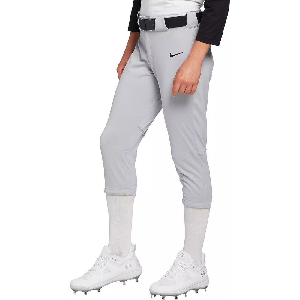 Nike Vapor Select Softball Pants Womens 3XL Light Gray 3/4 Length Lightweight